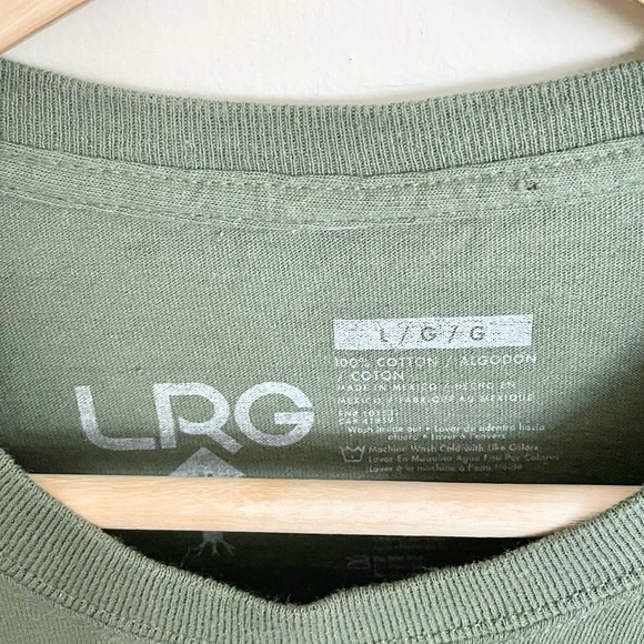LRG Tree Logo Graphic Green T Shirt Adult size Large - Picture 6 of 6